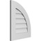 Ekena Millwork Quarter Round Top Right Surface Mount PVC Gable Vent w/ 3-1/2"W x 1"P Standard Frame, 18"W x 22"H GVPQR18X2201SN - alternate 4